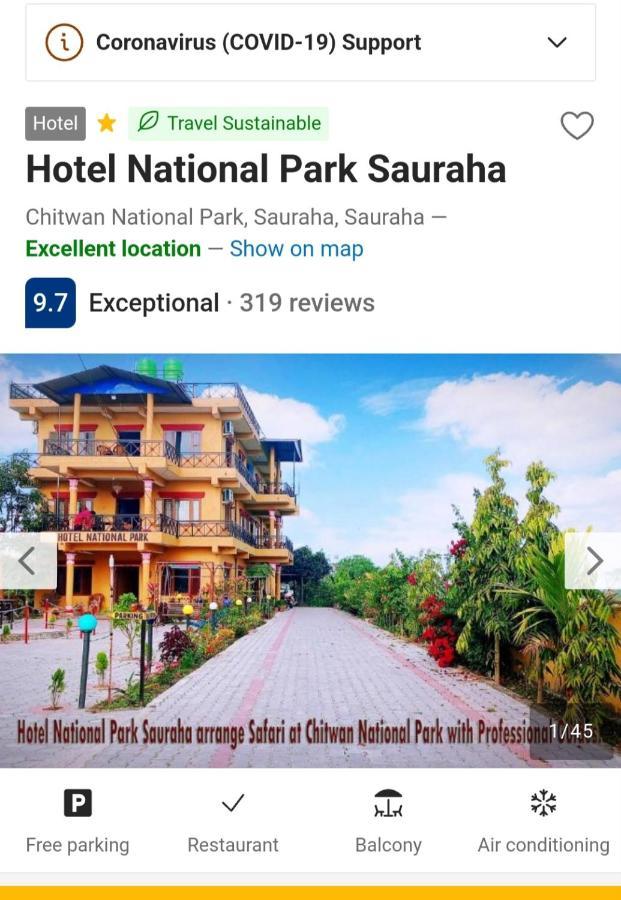 Hotel National Park- A Peaceful Family Home Where You Can Stay Peace And Enjoy And Organize The Wildlife Safari Chitwan Exterior foto